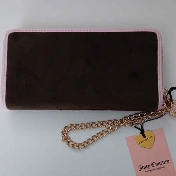 Juicy Couture Brown and Pink Crest Wallet - Picture 3 of 9